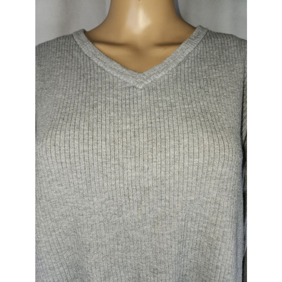 Elle | Women | Knit Sweater | Gray | Size Large | Long Sleeve - Picture 2 of 8